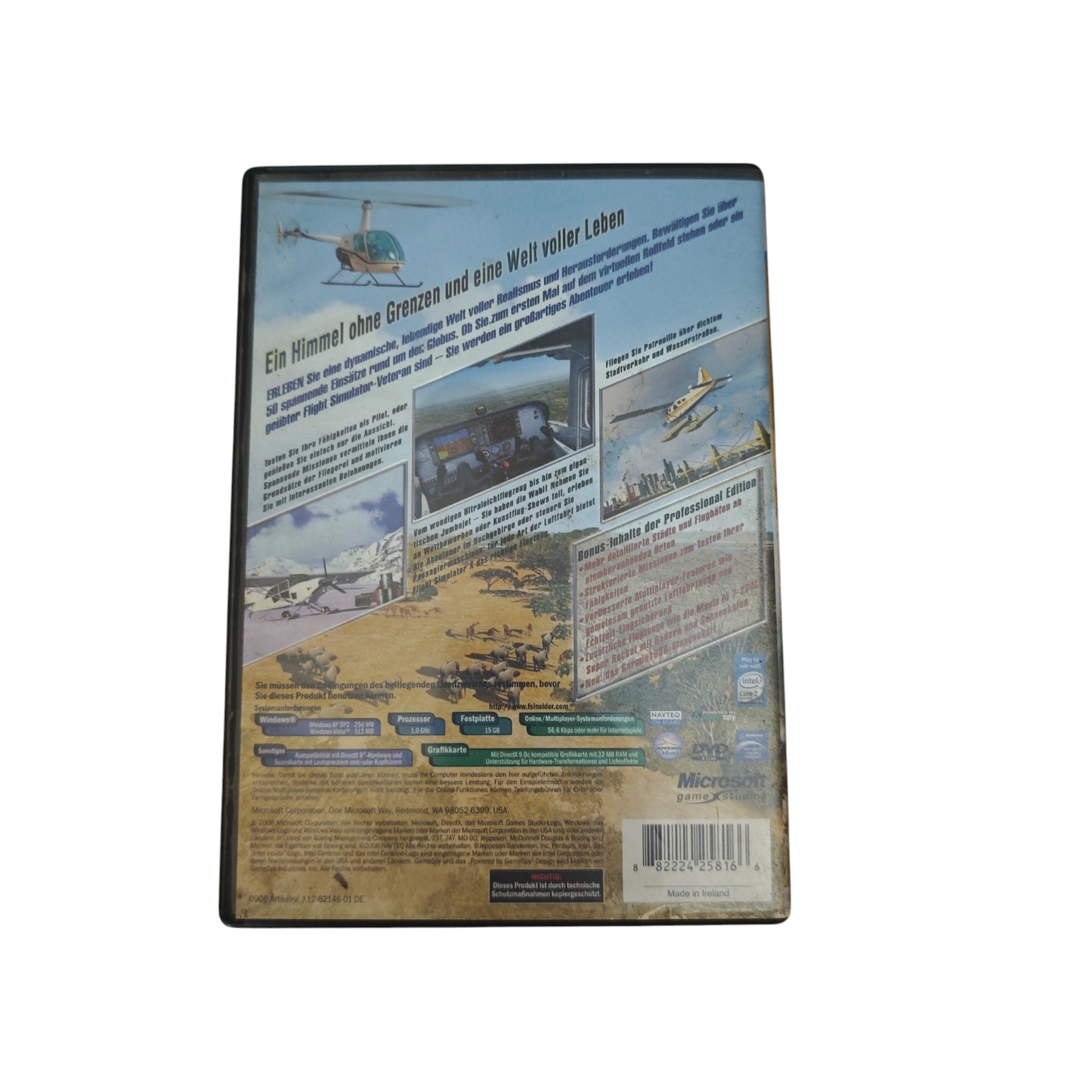 PC-Spiel Microsoft Flight Simulator X Professional Edition in einer DVD-Box