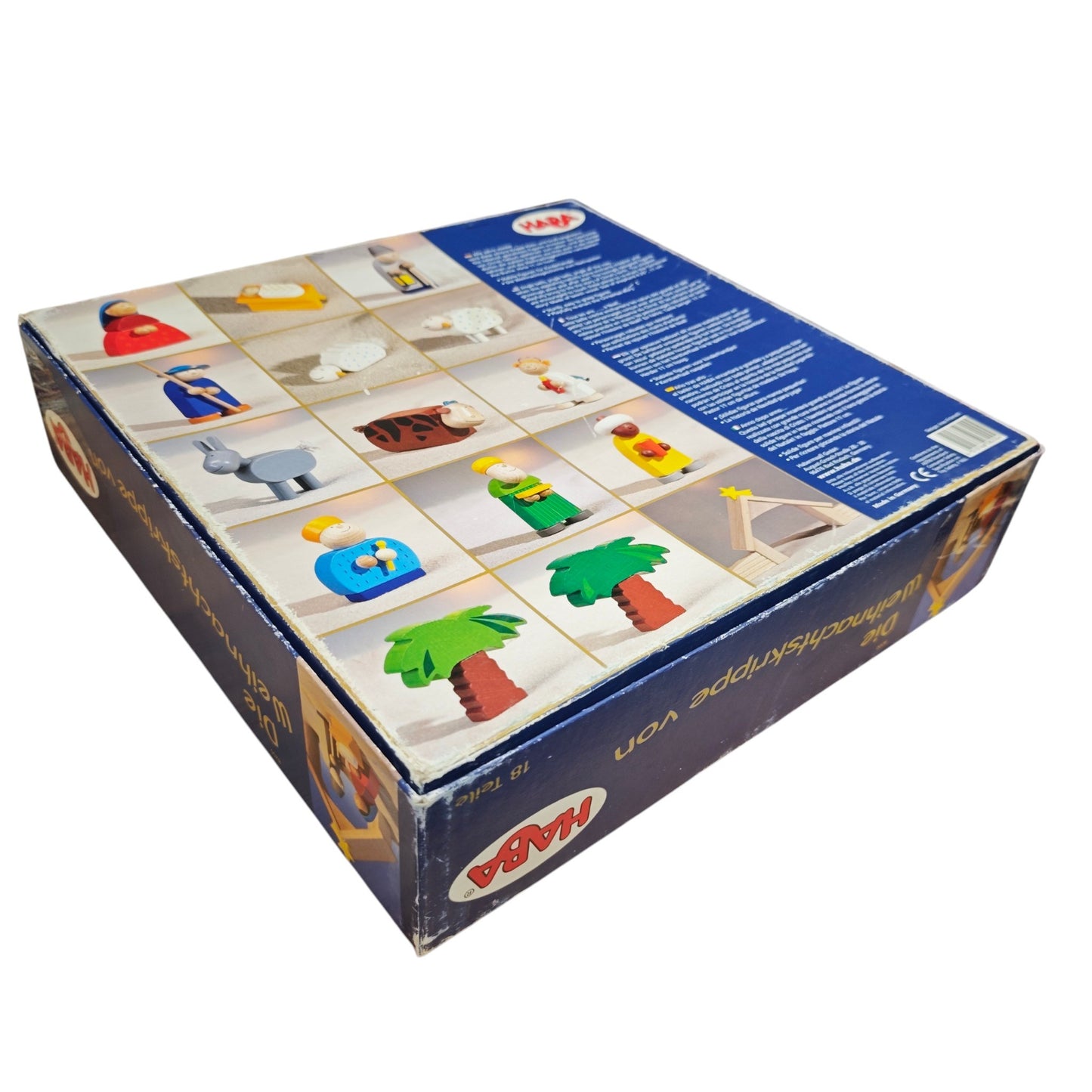HABA Weihnachtskrippe 8200 18 teile Holzspieleset für Kinder