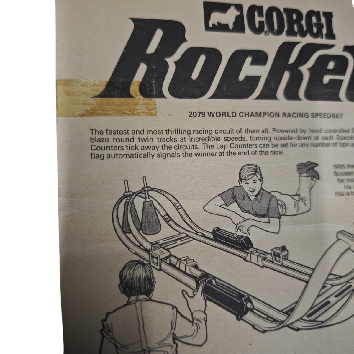 Corgi Rockets 977 Super Stock Set 3, das zwischen 1970 und 1972 von Mettoy Playcraft in England