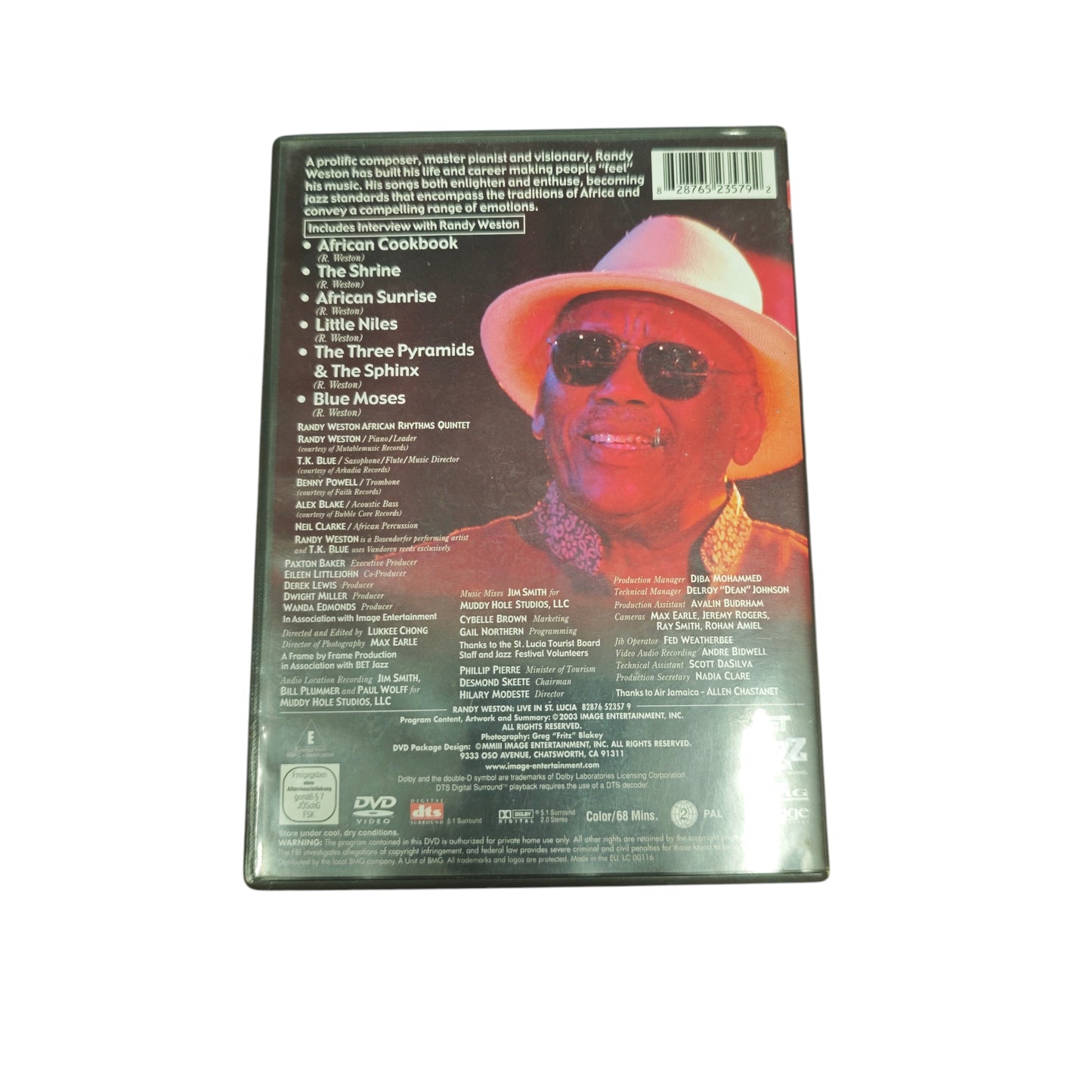 DVD Live-Aufnahme des Jazzmusikers Randy Weston in St. Lucia