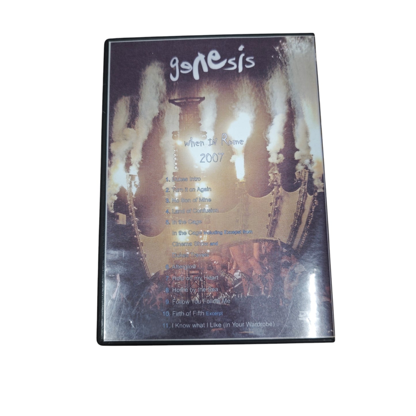 DVD des Konzertfilms „Genesis: When in Rome 2007“, die den Abschluss ihrer „Turn It On Again“-Tour dokumentiert
