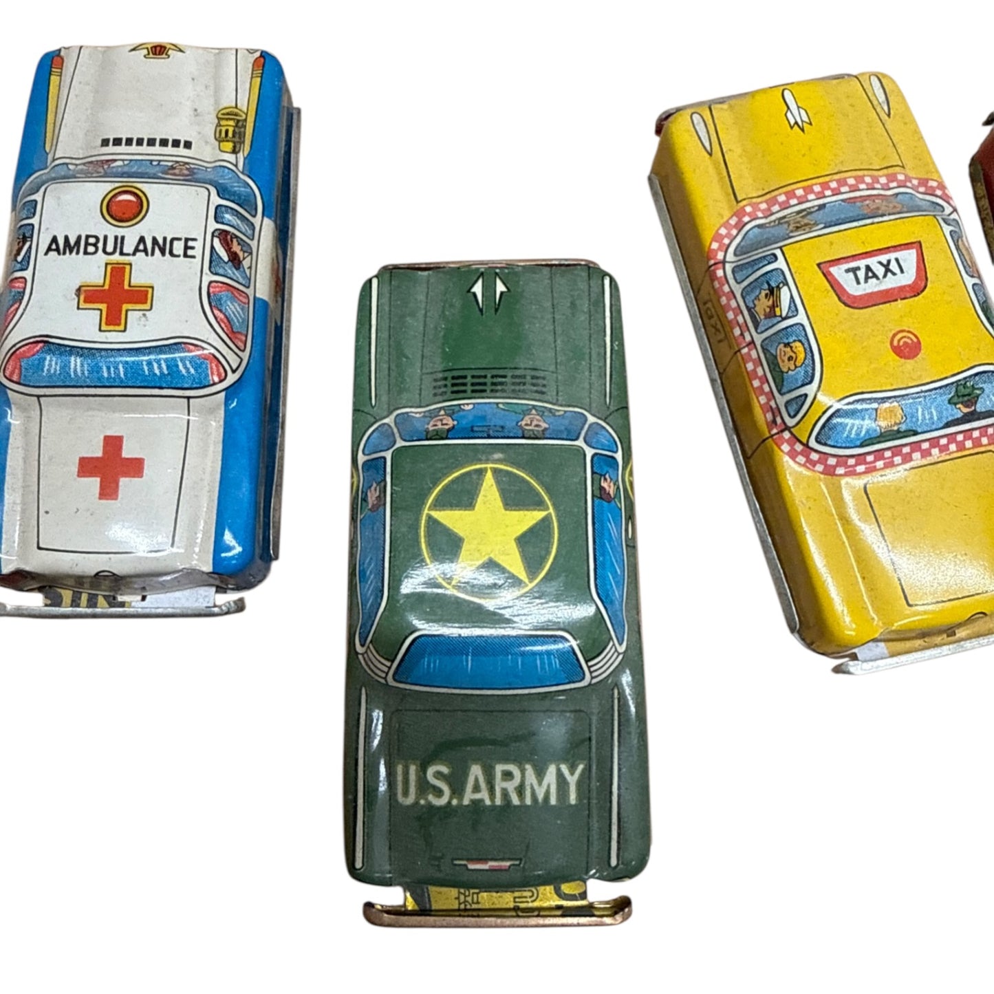 Autos Blechspielzeug Kleinwagen ca 1975 7 Stück