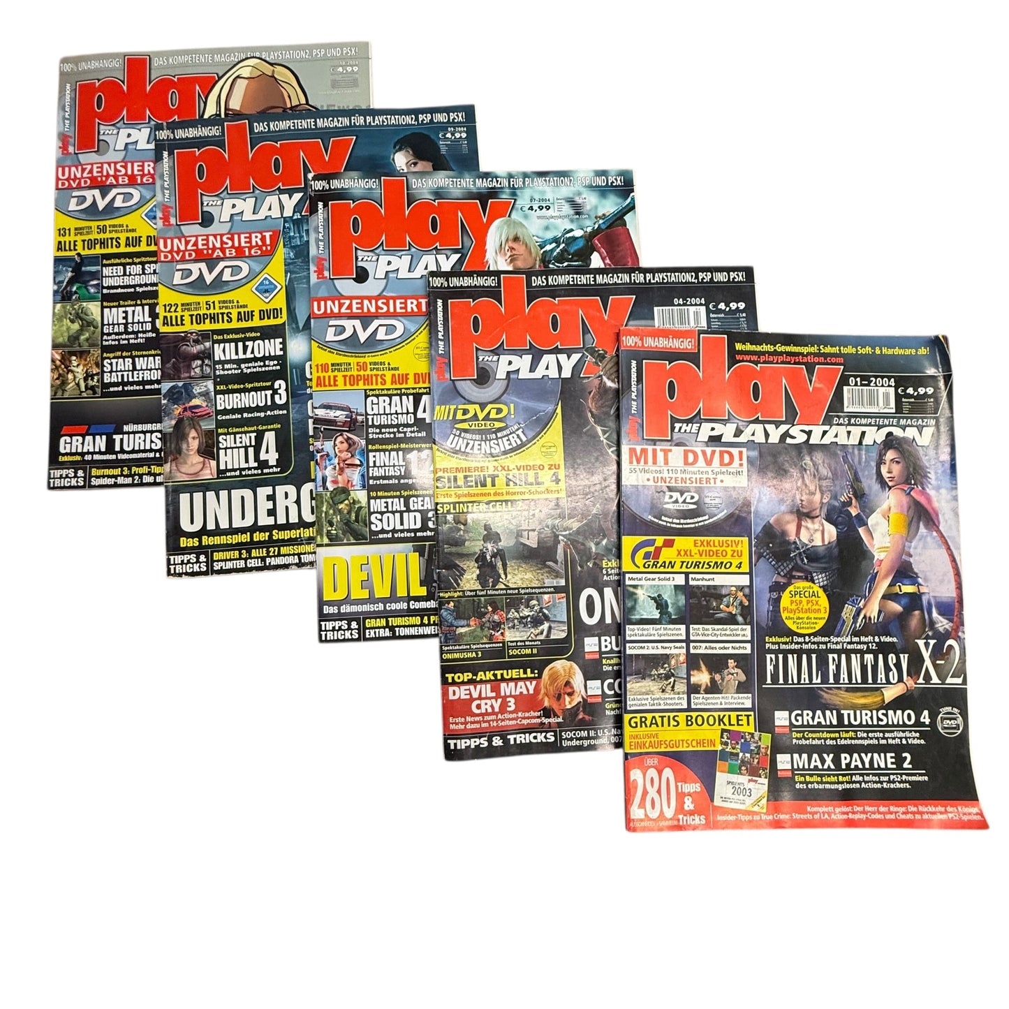 PLAY The Playstation Magazin 17 Stk. Hefte 2001 2003 2004