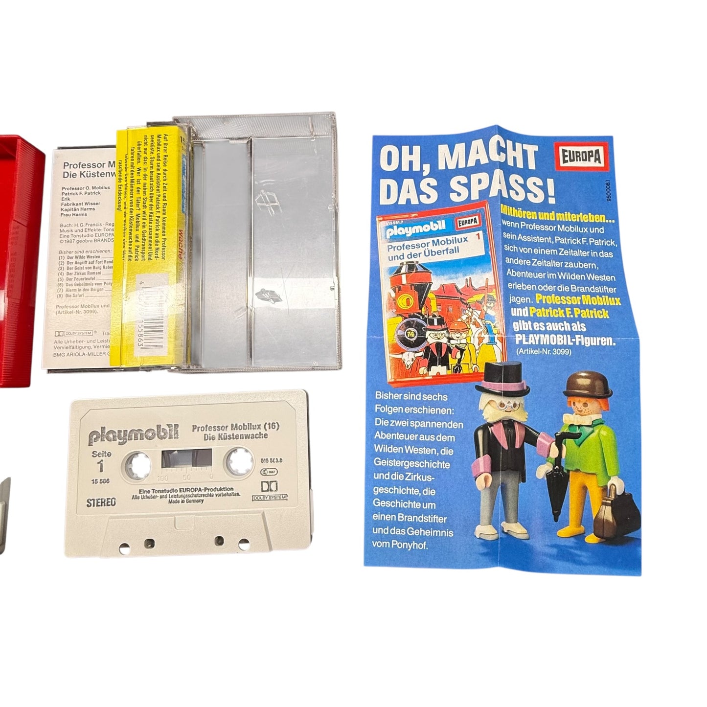 Playmobil Hörspiel Kassetten Nr.10 Patrick F. Und Nr.16 Professor Moblix