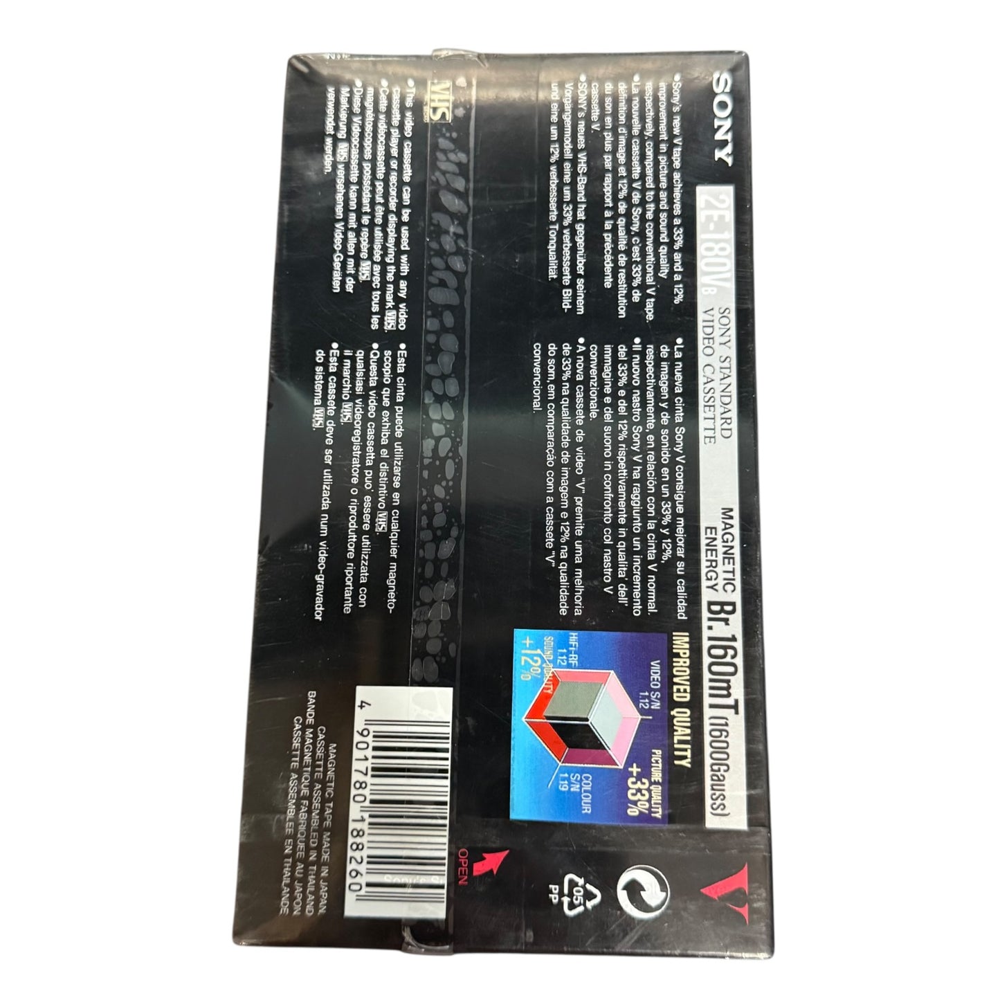 Videokassetten Leer Kassetten SONY V E 180 2 Stk. Ovp