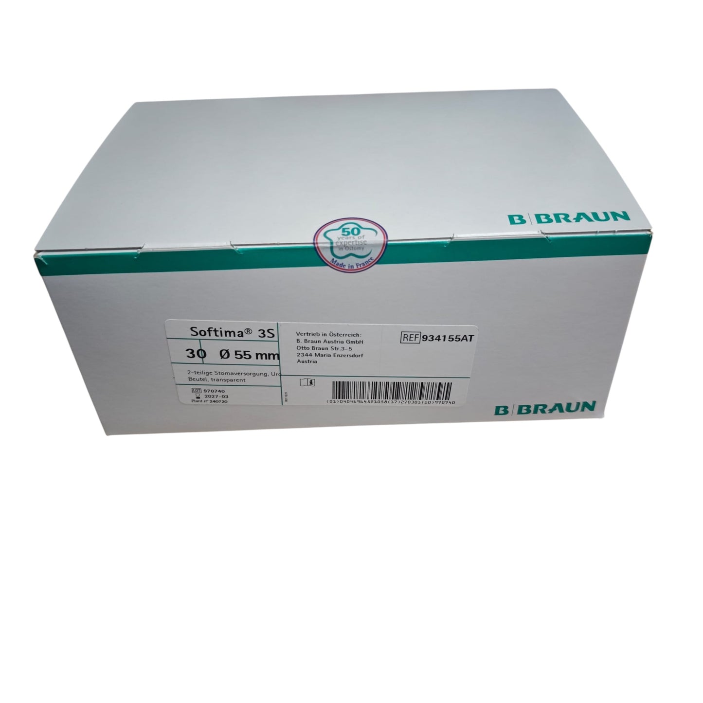 Softies 3S 30 55mm 2 Teilige Stomaversorgung Uro. B Braun Neu OVP
