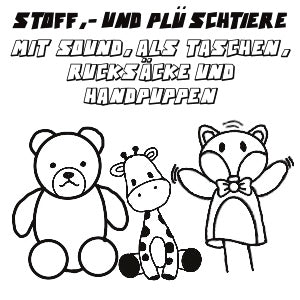 Stoff und Plüschtiere