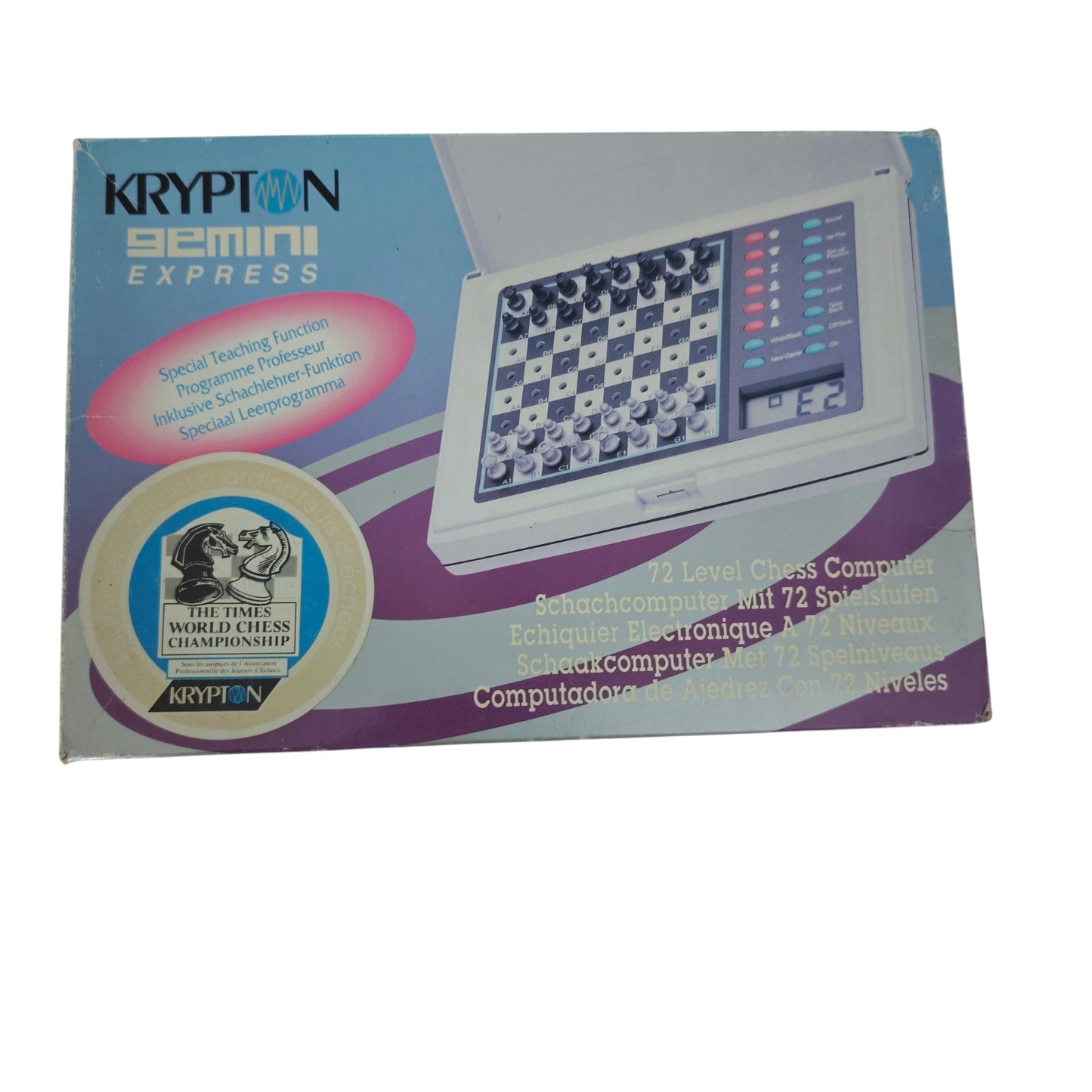 Krypton gemin Express Schachcomputer mit 72 Spielstufen   Gebrauchter Zustand siehe