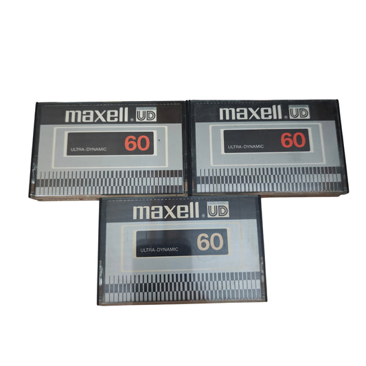Maxell UD 60 Ultra-Dynamic Audiokassetten aus den 70er leer Kassette
