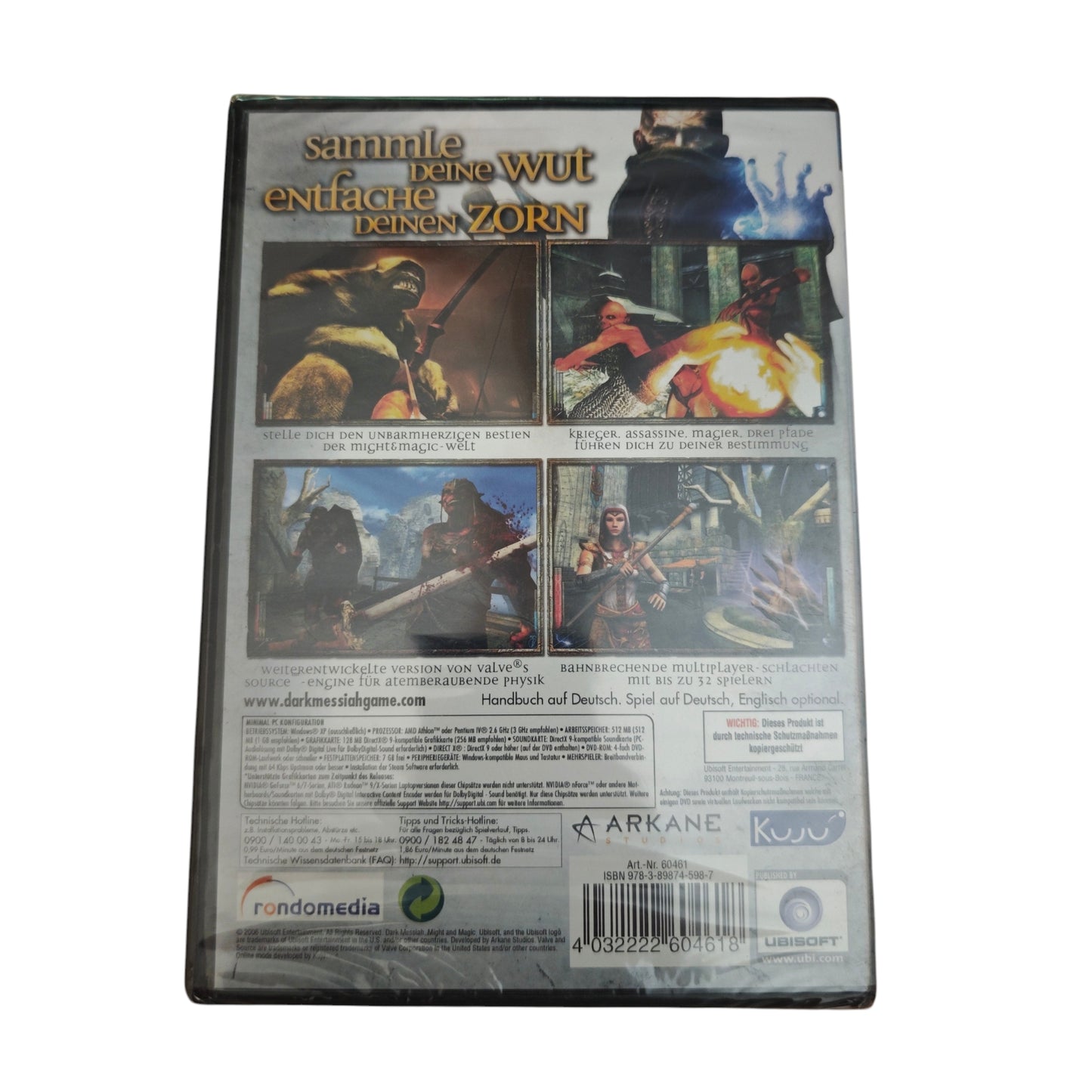 PC-DVD-ROM-Version des Action-Rollenspiels Dark Messiah of Might and Magic Neu OVP