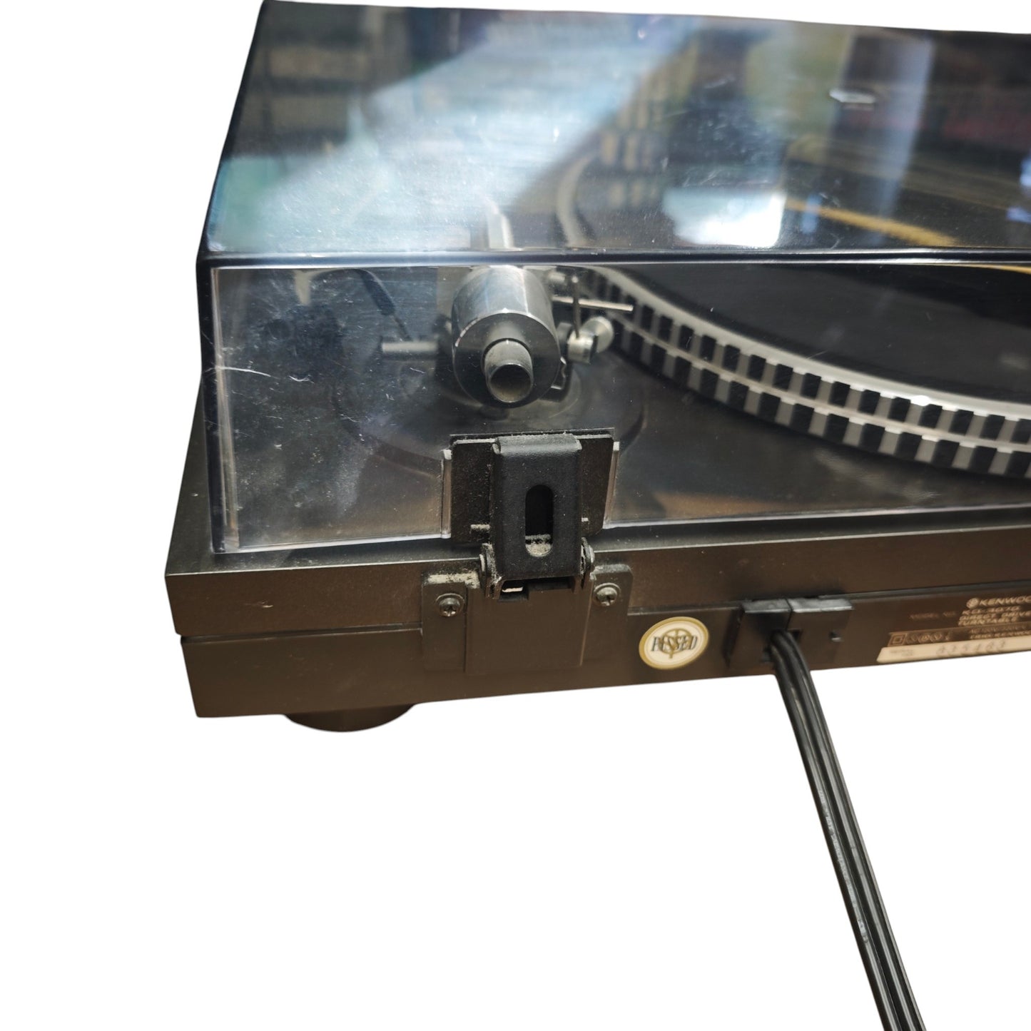 Kenwood KD-3070, ein klassischer Vintage-Plattenspieler mit Direktantrieb und Halbautomatik aus den späten 1970er