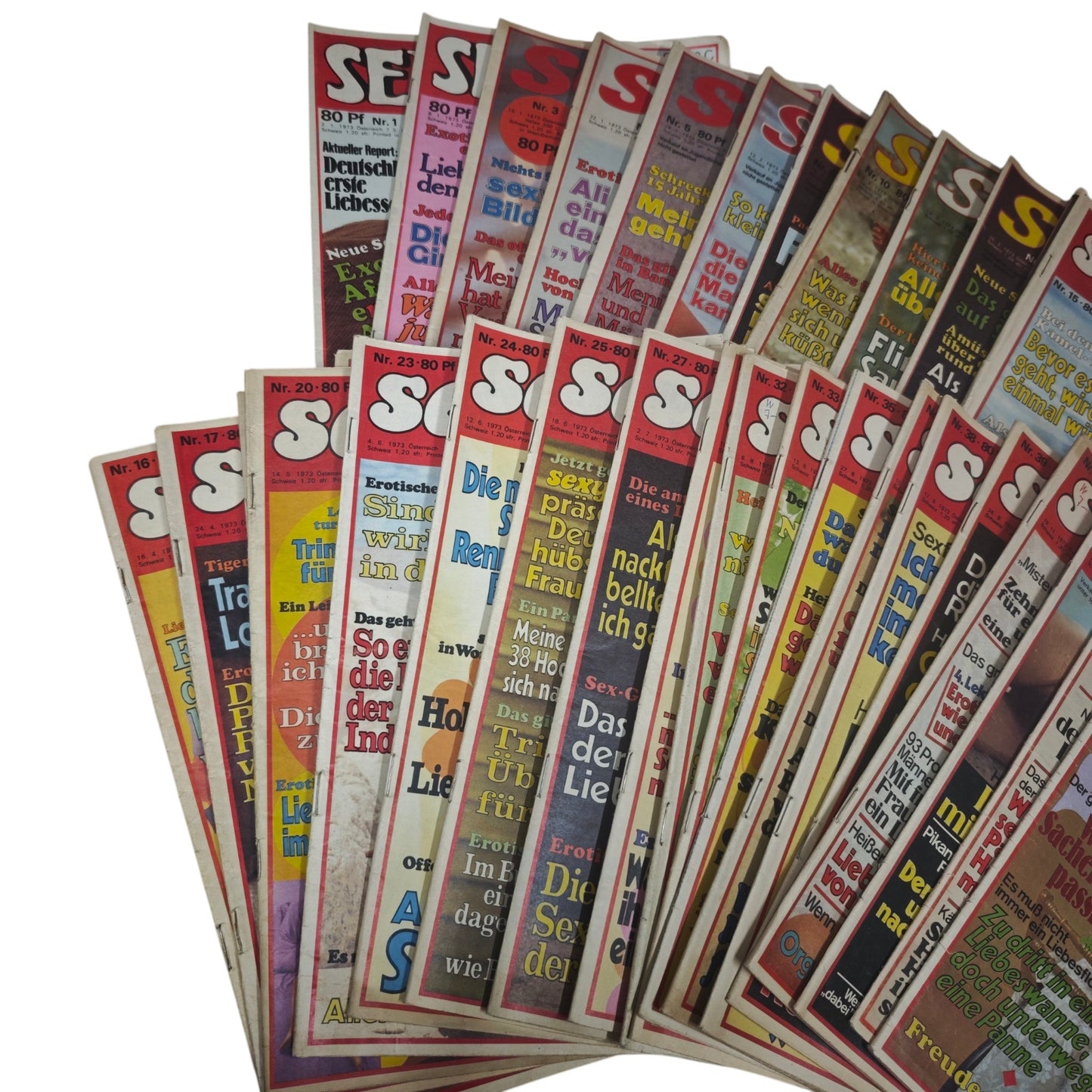 erotische Magazin „Sexy“ aus den 1973 31 Stk.