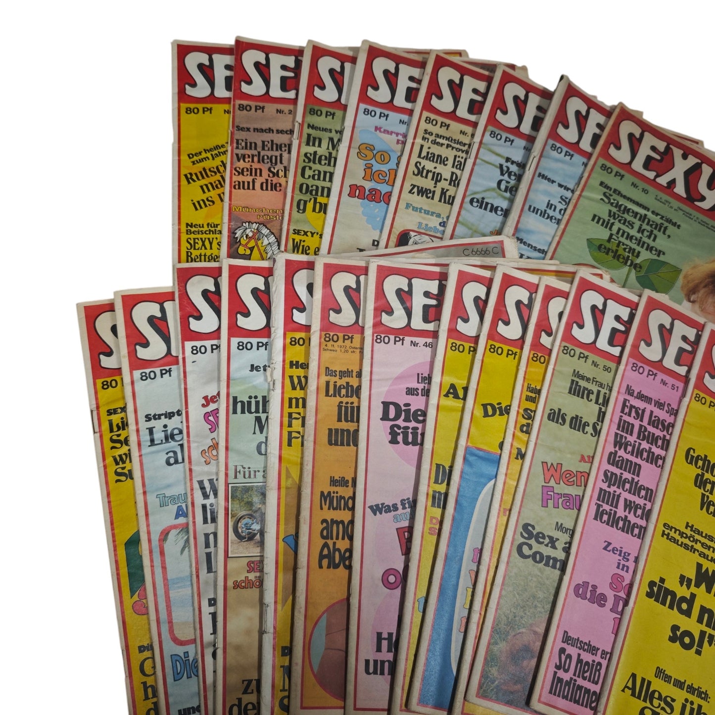 erotische Magazin „Sexy“ aus den 1972 21 Stk.