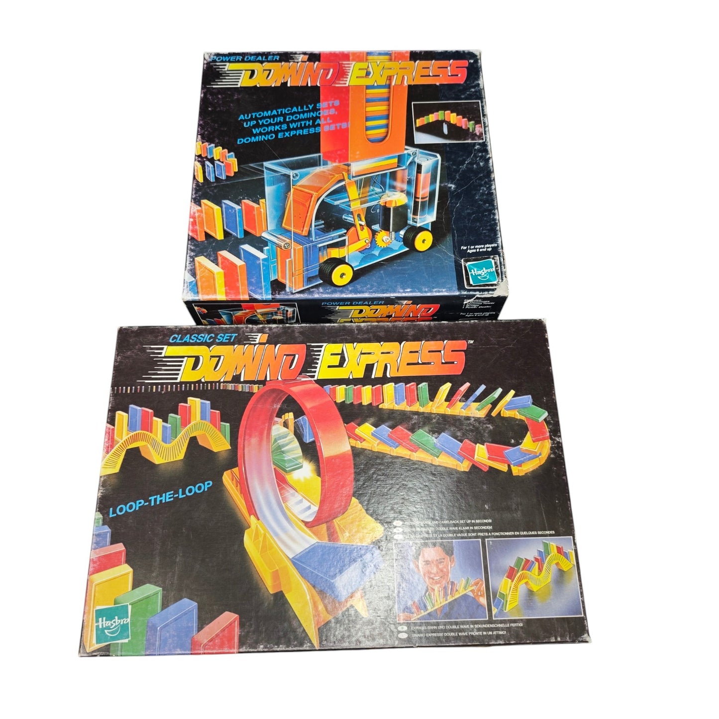 Vintage-Aktionsspielzeugs Domino Express von Hasbro Loop-the-Loop