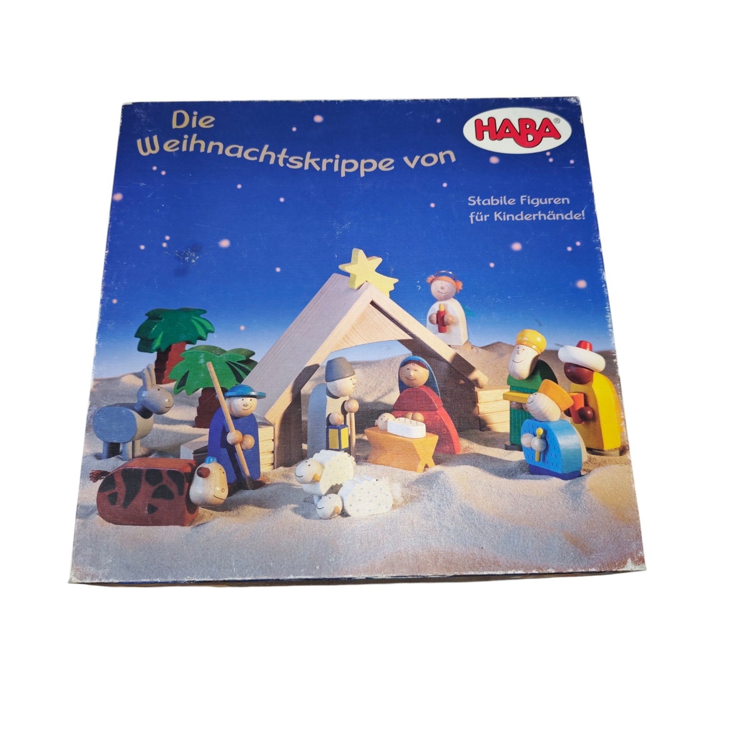 HABA Weihnachtskrippe 8200 18 teile  Holzspieleset für Kinder