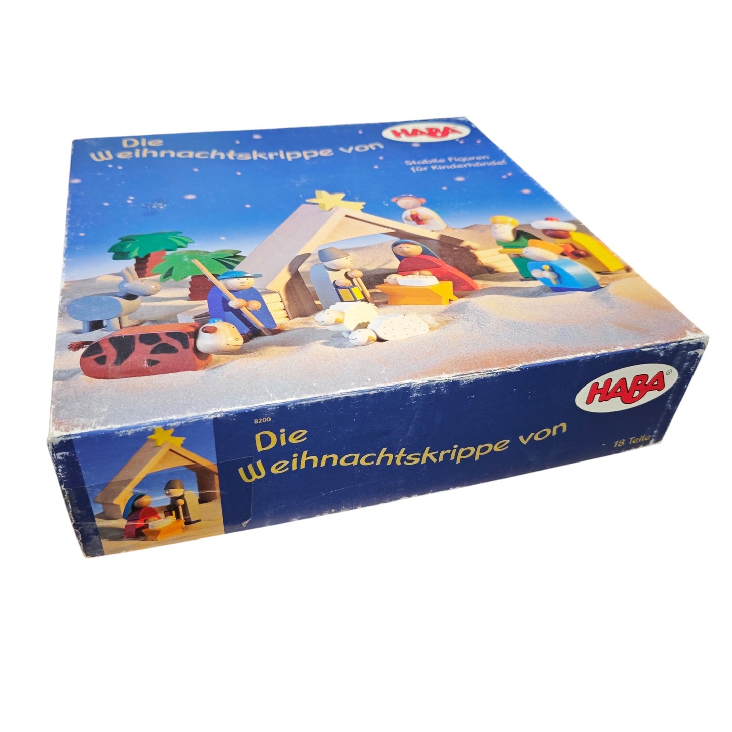 HABA Weihnachtskrippe 8200 18 teile  Holzspieleset für Kinder