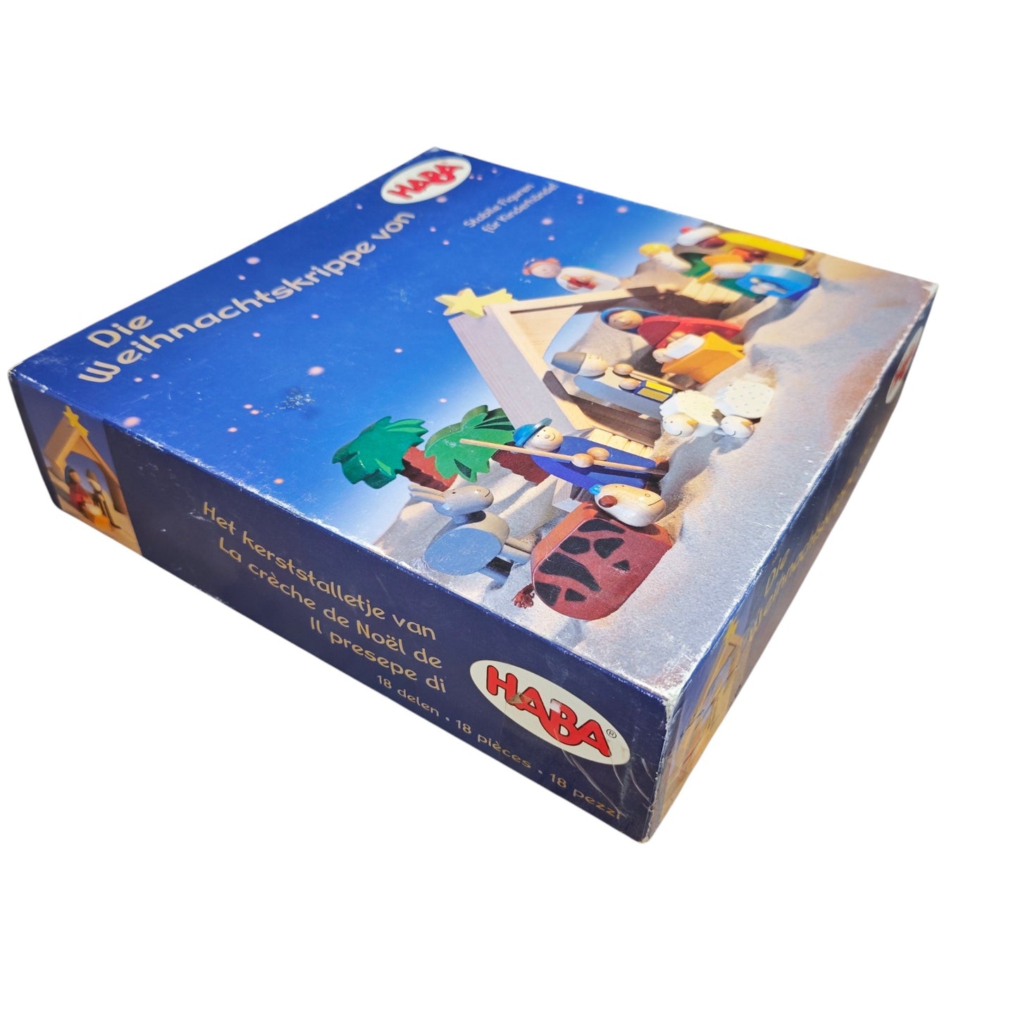 HABA Weihnachtskrippe 8200 18 teile  Holzspieleset für Kinder