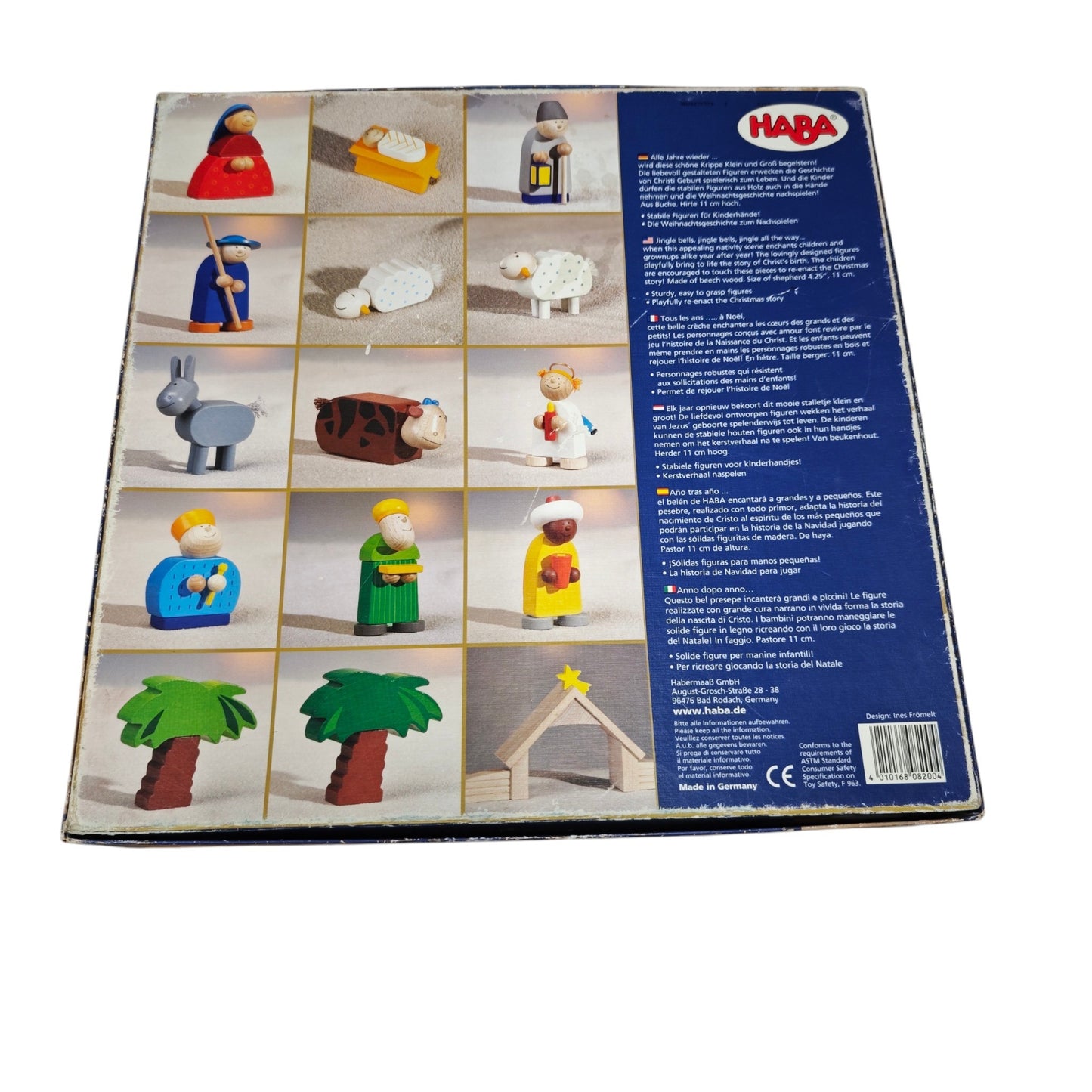 HABA Weihnachtskrippe 8200 18 teile  Holzspieleset für Kinder