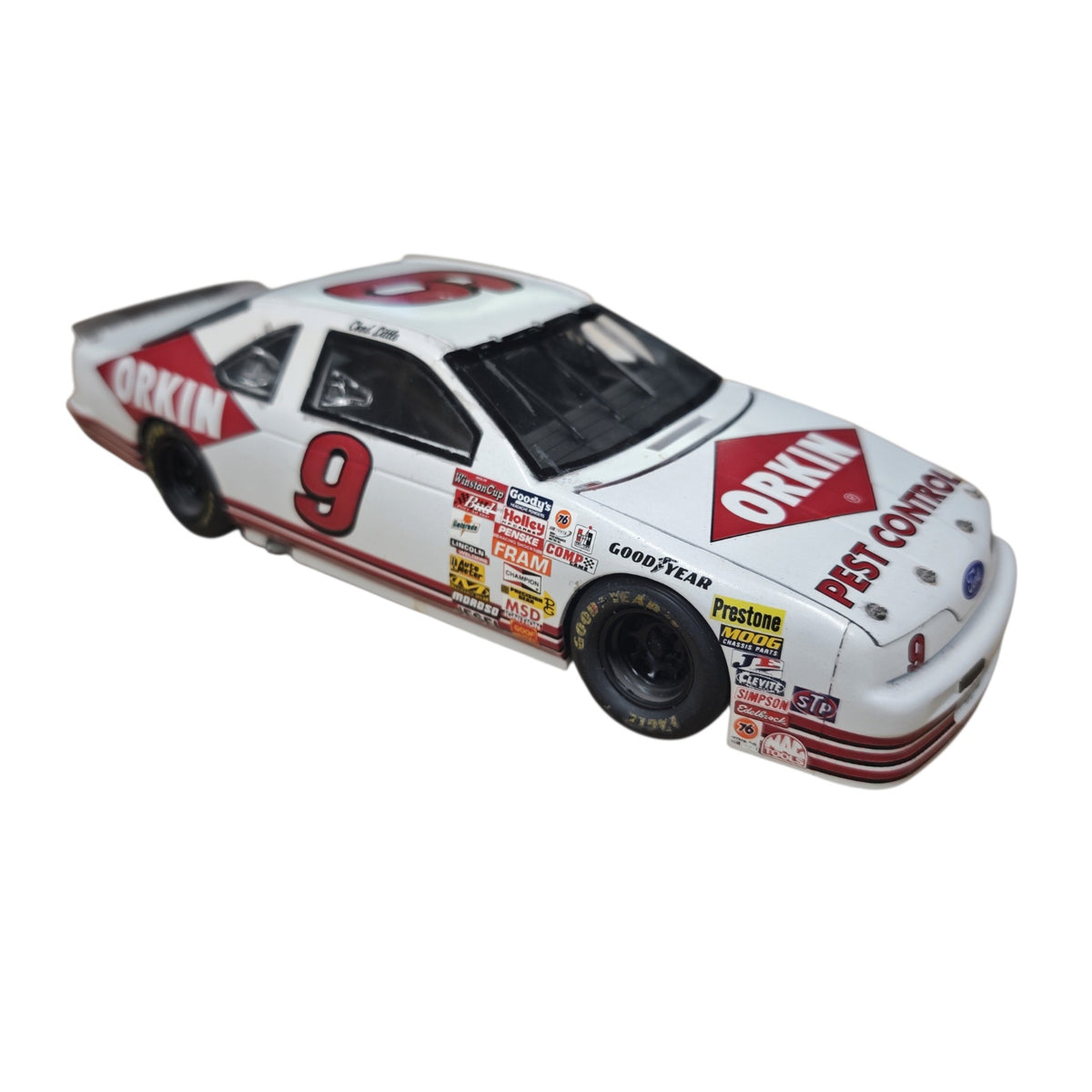 NASCAR-Modellauto  Ford Thunderbird Startnummer 9  Sponsorenaufschrift Orkin Pest Control