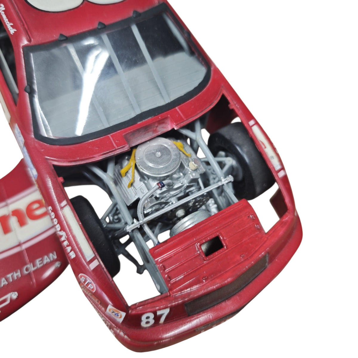 NASCAR-Modellauto Joe Nemechek Startnummer 87 und Dentyne Plastik Bausatz