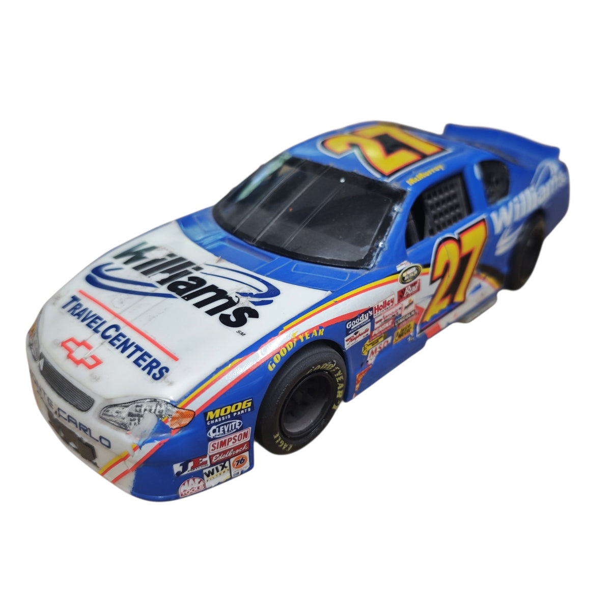 NASCAR-Diecast-Modellauto Chevrolet Monte Carlo Startnummer 27 Jamie McMurray  Team Williams Travel Centers