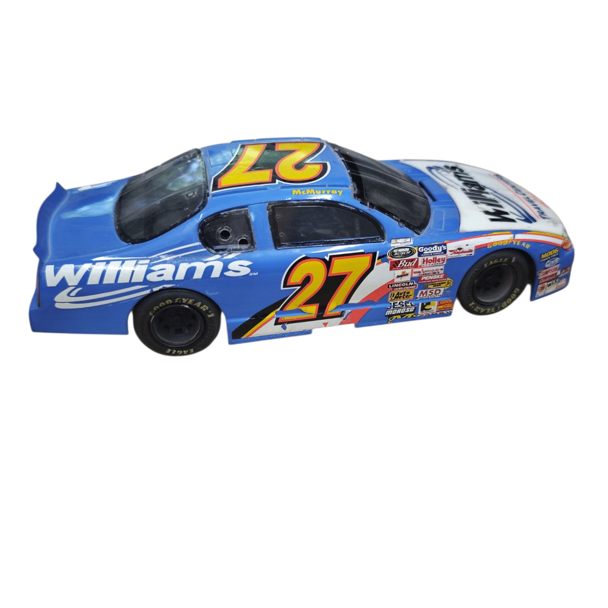 NASCAR-Diecast-Modellauto Chevrolet Monte Carlo Startnummer 27 Jamie McMurray  Team Williams Travel Centers