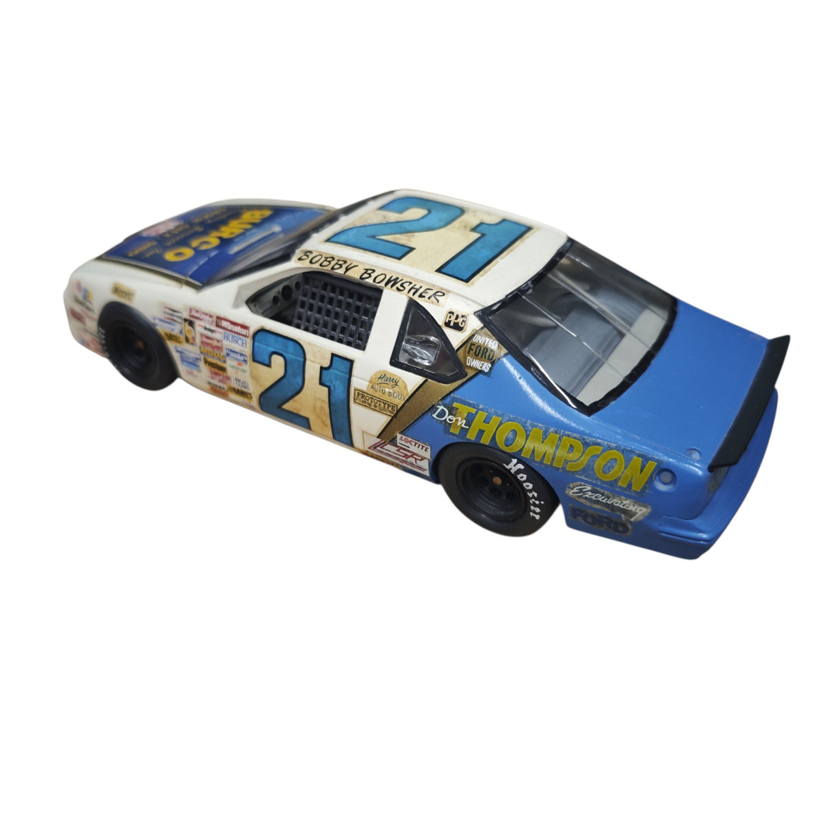 Modellauto Ford Thunderbird Startnummer 21 Fahrer Bobby Bowsher ARCA-Serie