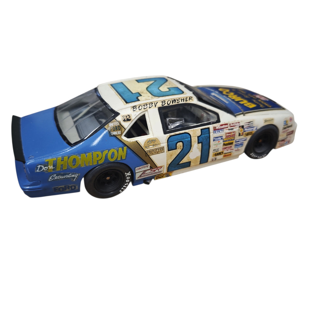 Modellauto Ford Thunderbird Startnummer 21 Fahrer Bobby Bowsher ARCA-Serie