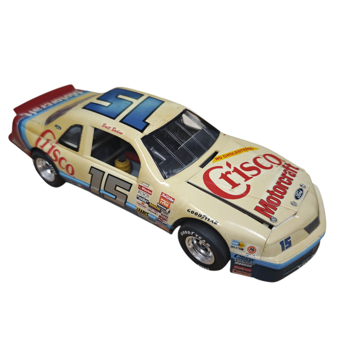 Modellauto NASCAR-Rennwagens Ford Thunderbird Startnummer 15  Brett Bodine  Crisco