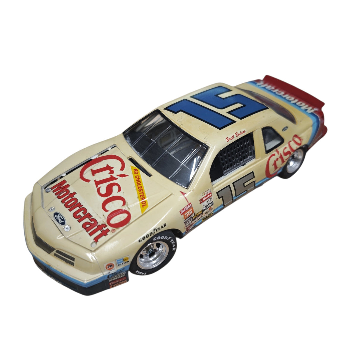 Modellauto NASCAR-Rennwagens Ford Thunderbird Startnummer 15  Brett Bodine  Crisco