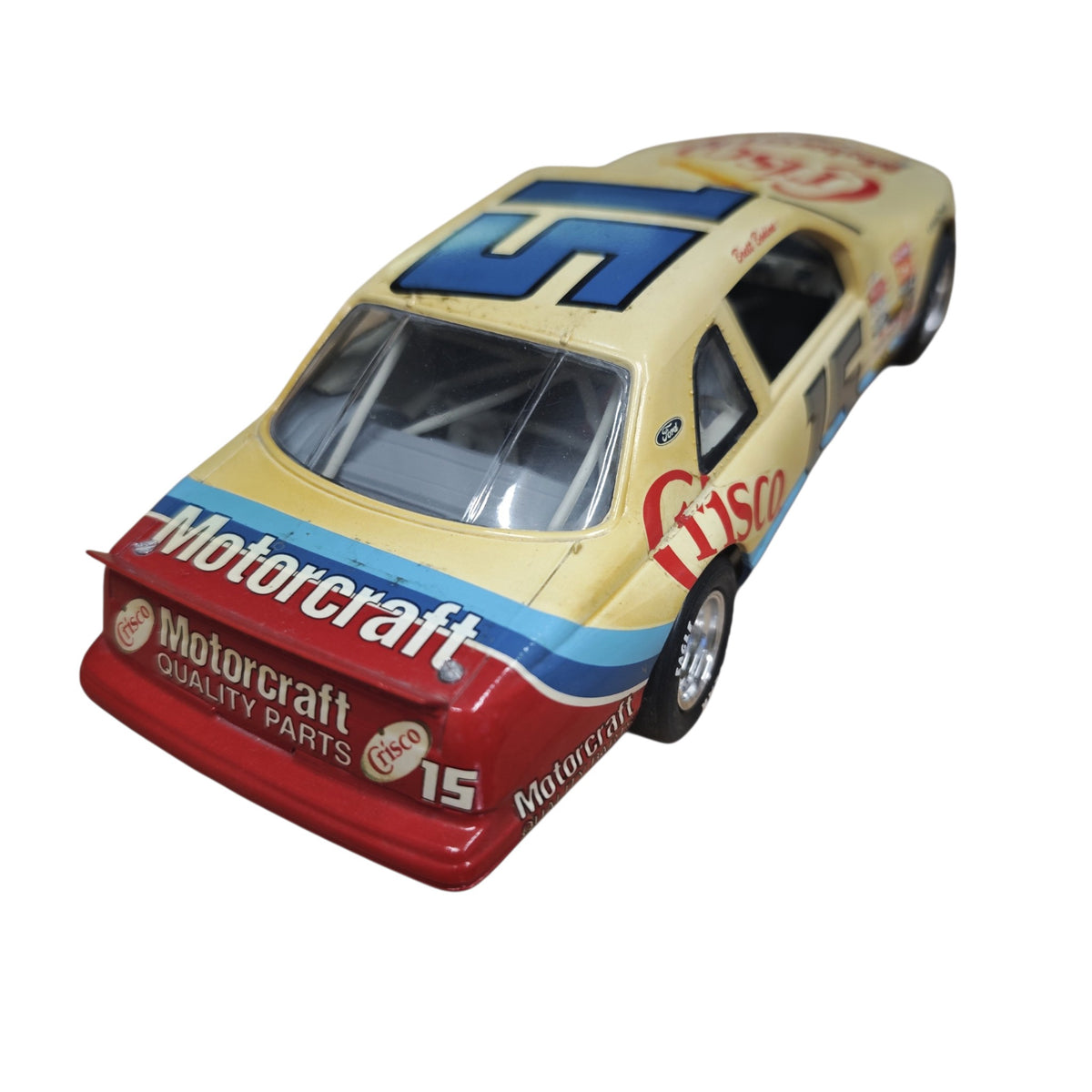 Modellauto NASCAR-Rennwagens Ford Thunderbird Startnummer 15  Brett Bodine  Crisco