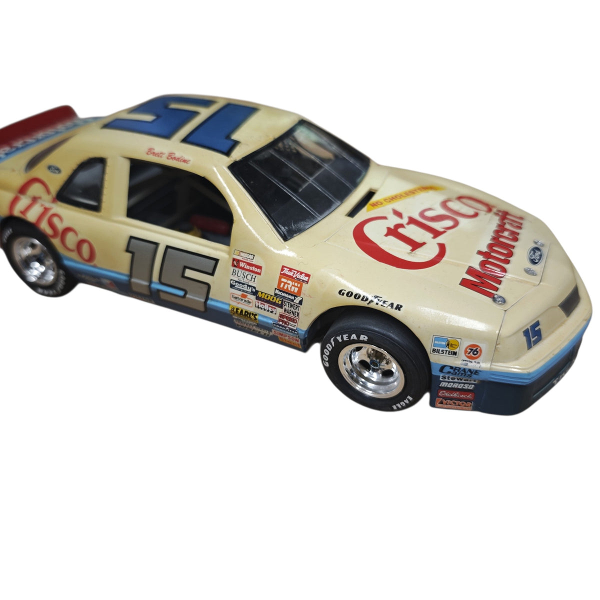Modellauto NASCAR-Rennwagens Ford Thunderbird Startnummer 15  Brett Bodine  Crisco