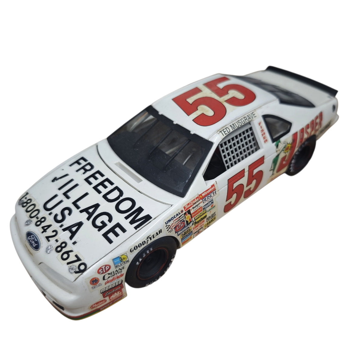 NASCAR-Modellauto Ted Musgrave Startnummer 55 Sponsoren Jasper Engines  Freedom Village U.S.A.