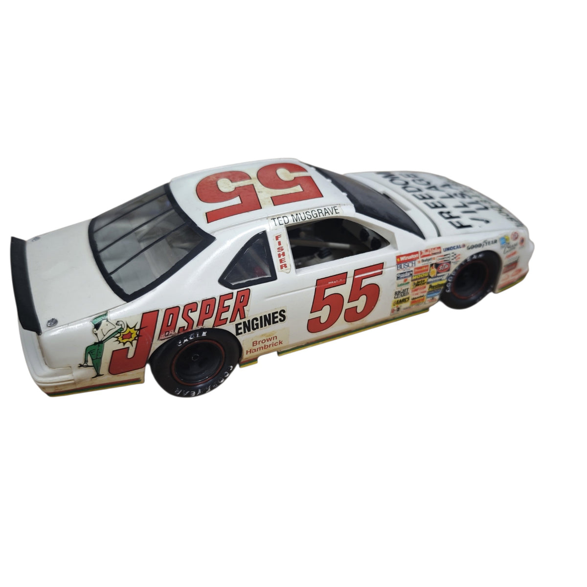 NASCAR-Modellauto Ted Musgrave Startnummer 55 Sponsoren Jasper Engines  Freedom Village U.S.A.