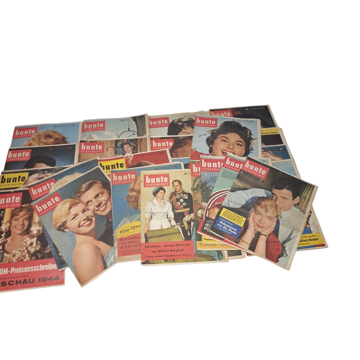 26 Stk. deutschen Wochenzeitschrift Bunte Illustrierte 1958