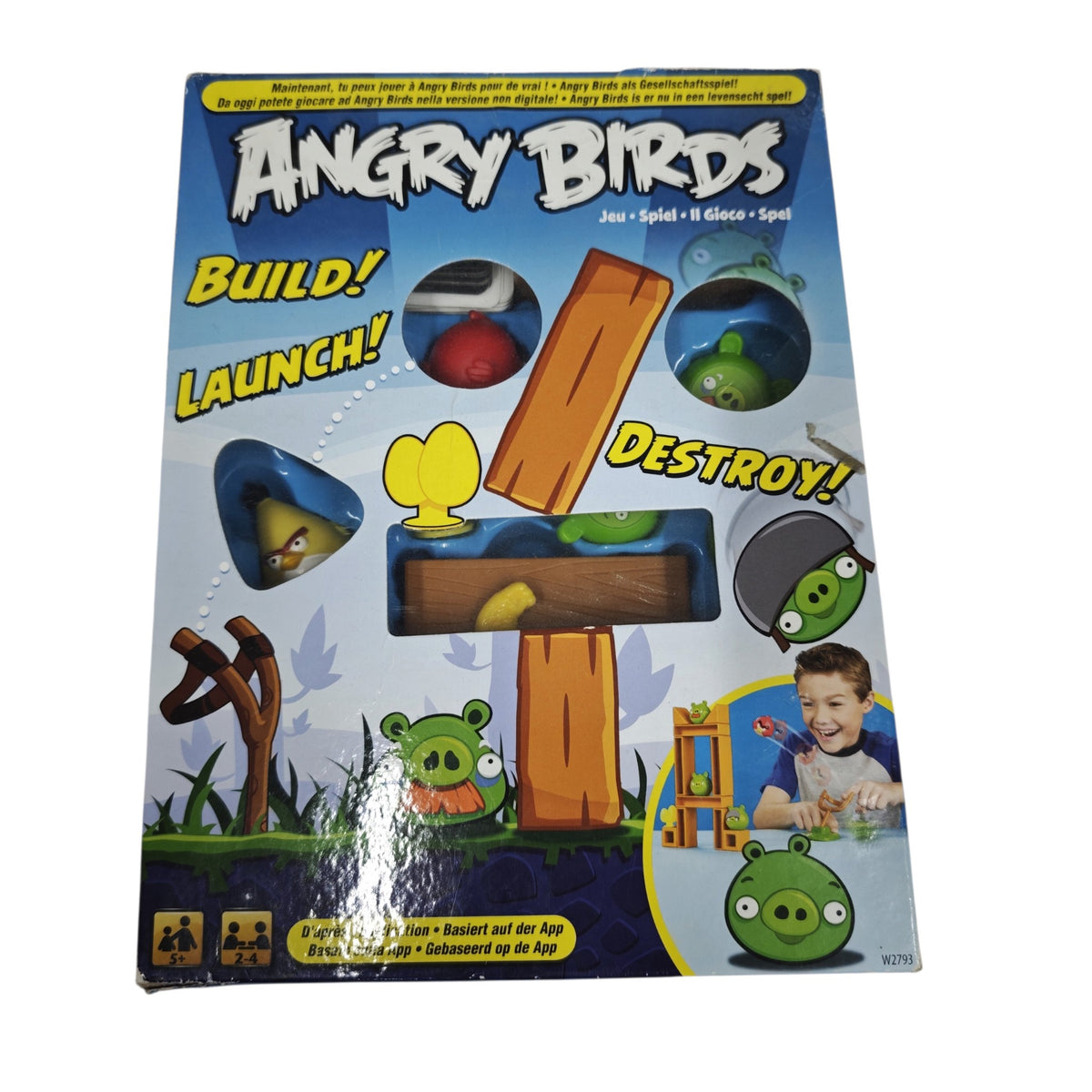 Gesellschaftsspiels Angry Birds: Knock on Wood von Mattel Modellnummer W2793
