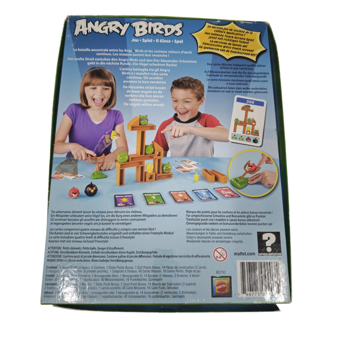 Gesellschaftsspiels Angry Birds: Knock on Wood von Mattel Modellnummer W2793