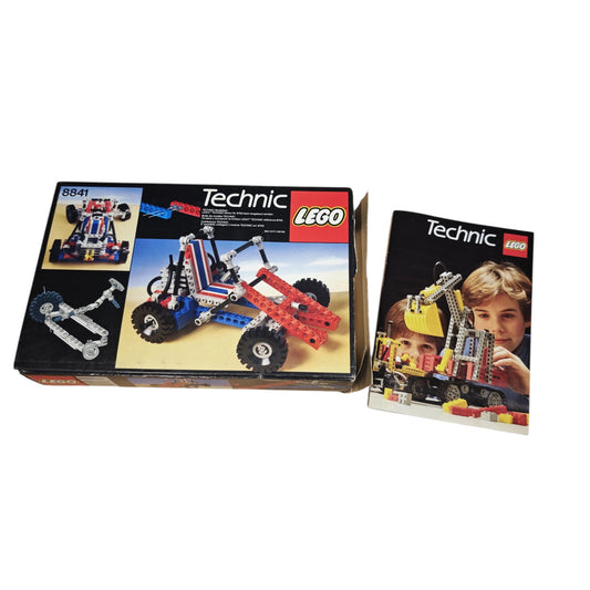 Originalverpackung und die Anleitung LEGO Technic 8841 Dune Buggy Desert Racer 1983
