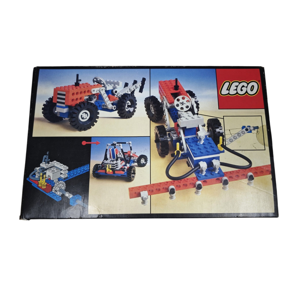 Originalverpackung und die Anleitung LEGO Technic 8841 Dune Buggy Desert Racer 1983