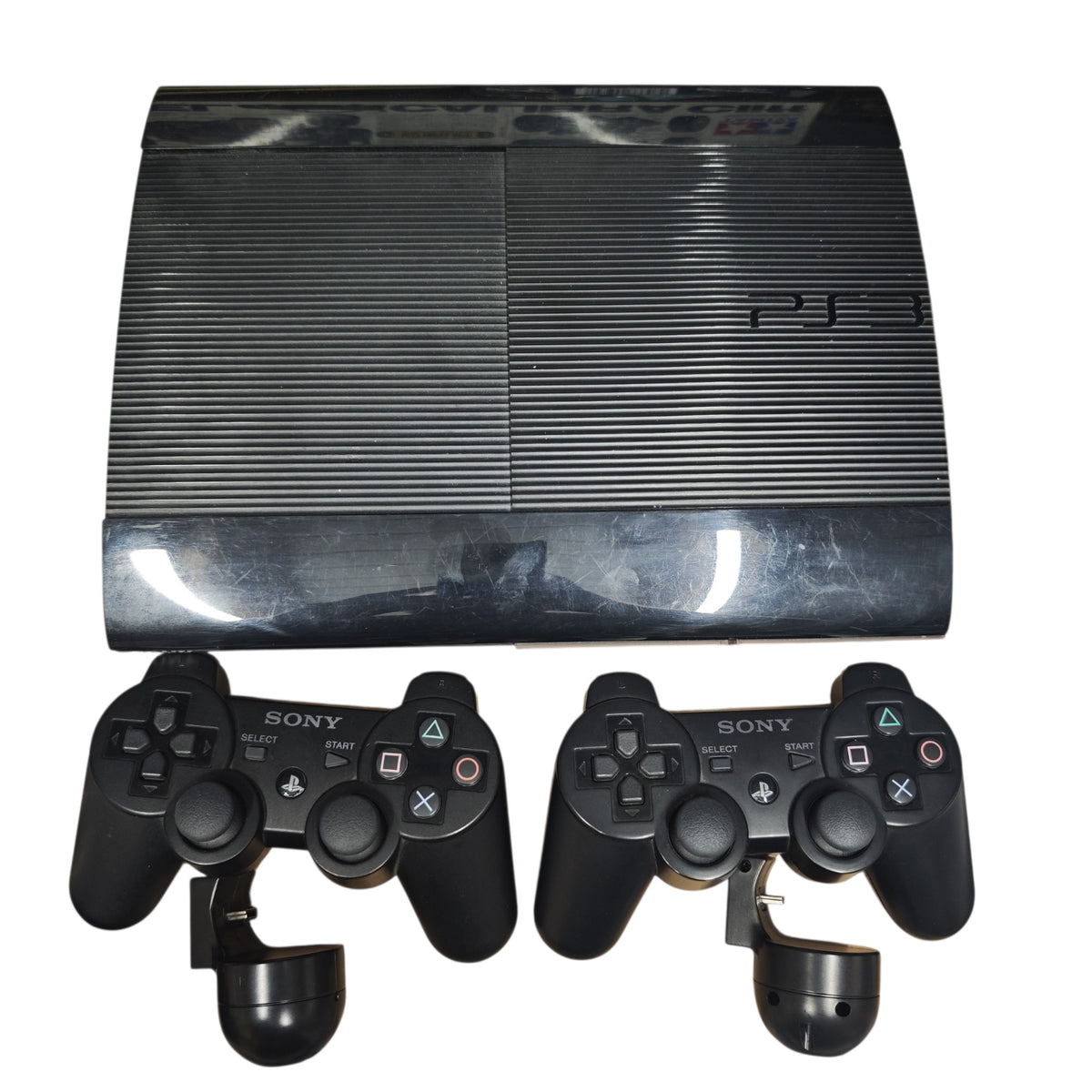 Bundle einer Sony PlayStation 3 Super Slim 500gb Modell 4004c zwei Controllern