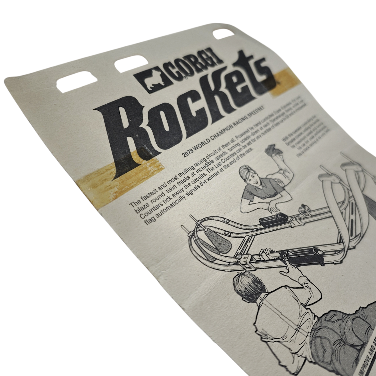 Corgi Rockets 977 Super Stock Set 3, das zwischen 1970 und 1972 von Mettoy Playcraft in England
