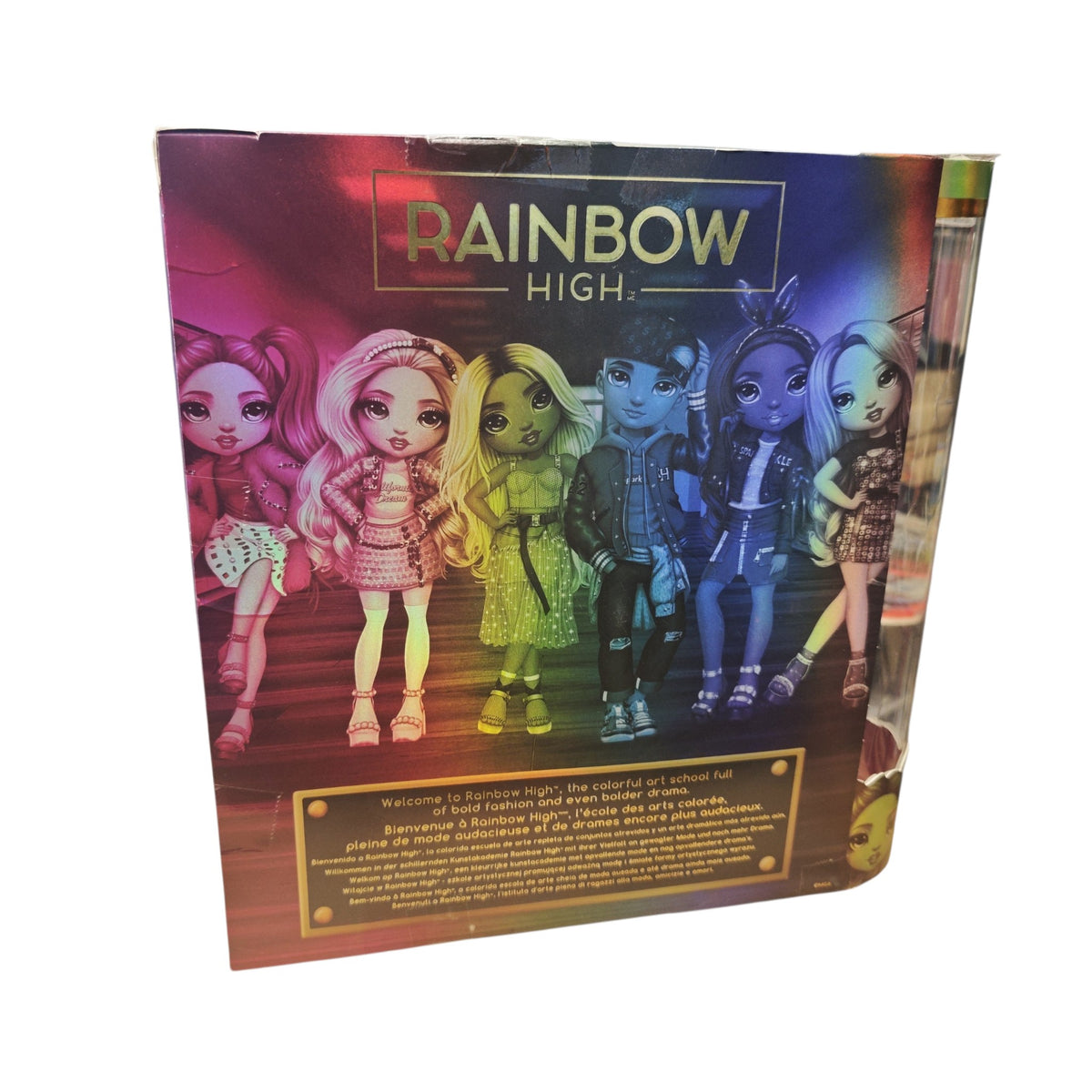Rainbow High Amaya Raine Series 2 Modepuppe glitzerndem Regenbogen-Haar und zweitem Outfit-Set