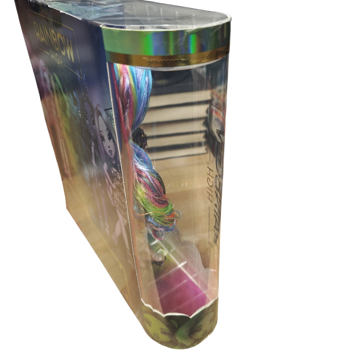 Rainbow High Amaya Raine Series 2 Modepuppe glitzerndem Regenbogen-Haar und zweitem Outfit-Set