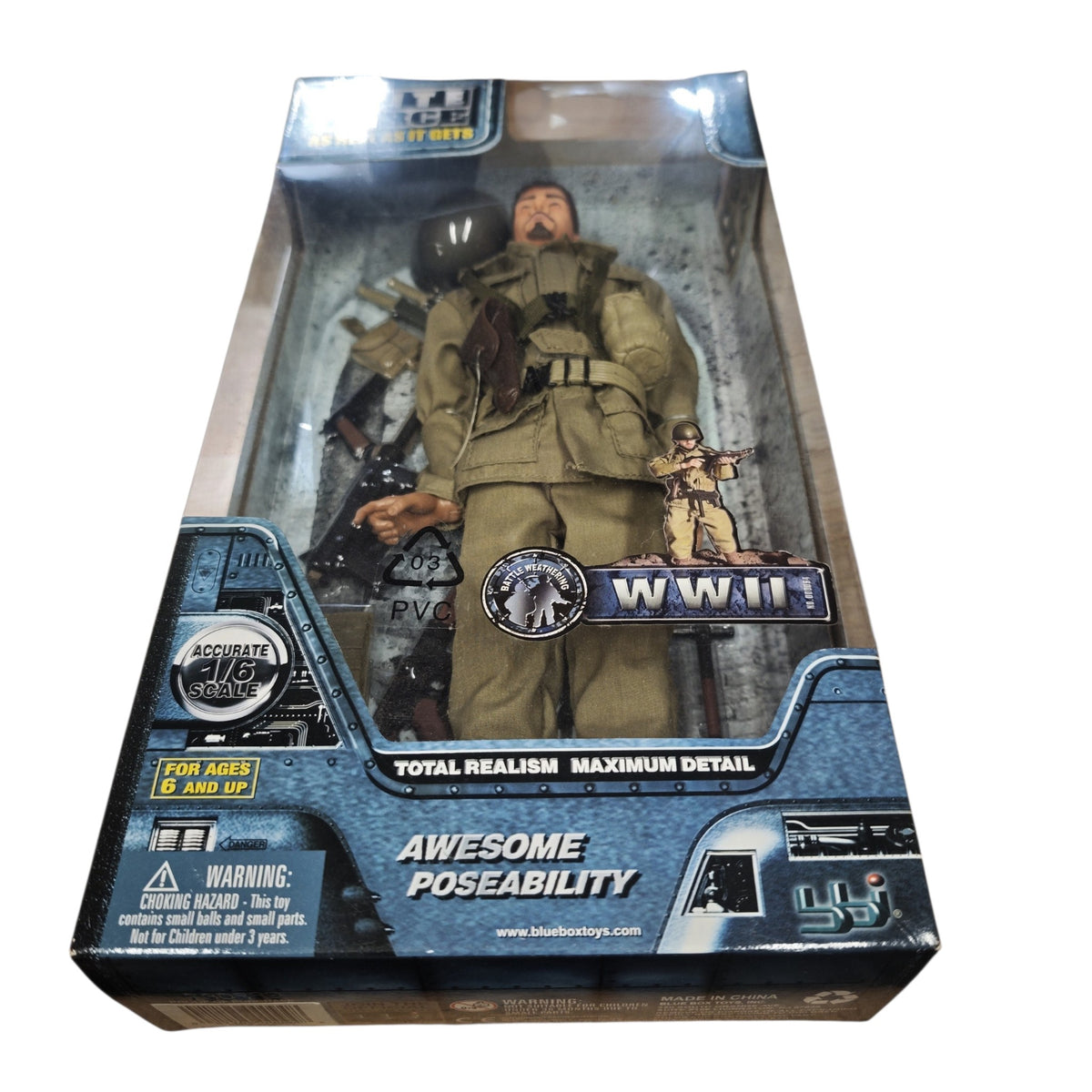 1/6 Actionfigur des US 4th Division Maschinengewehrschützen aus dem Zweiten Weltkrieg von Elite Force (Blue Box Toys)