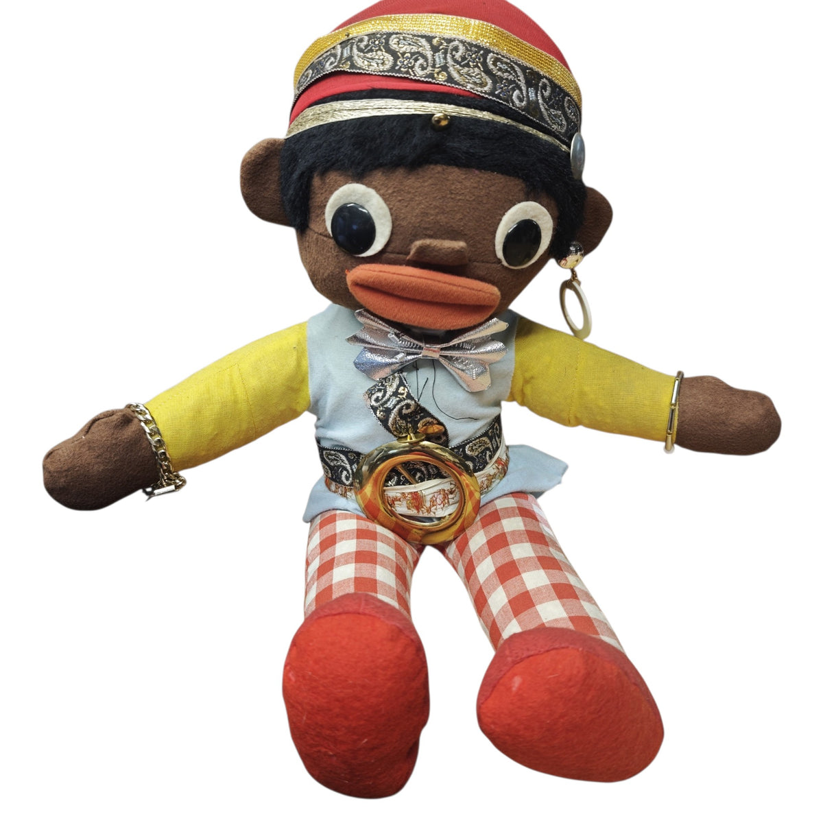 Stoffpuppe im Vintage-Stil Retro-Plüschfiguren Hamiro  1960er-1980er Jim Knopf