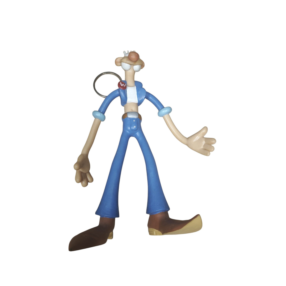 Werner-Figur Biegefigur Schlüsselanhänger der Kultfigur Werner Wernersen von Zeichner Brösel