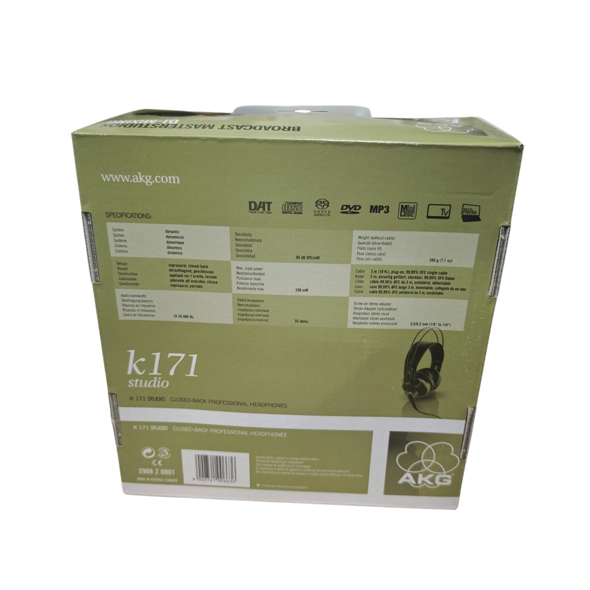 Studio-Kopfhörer AKG K171 Studio, die für den professionellen Einsatz