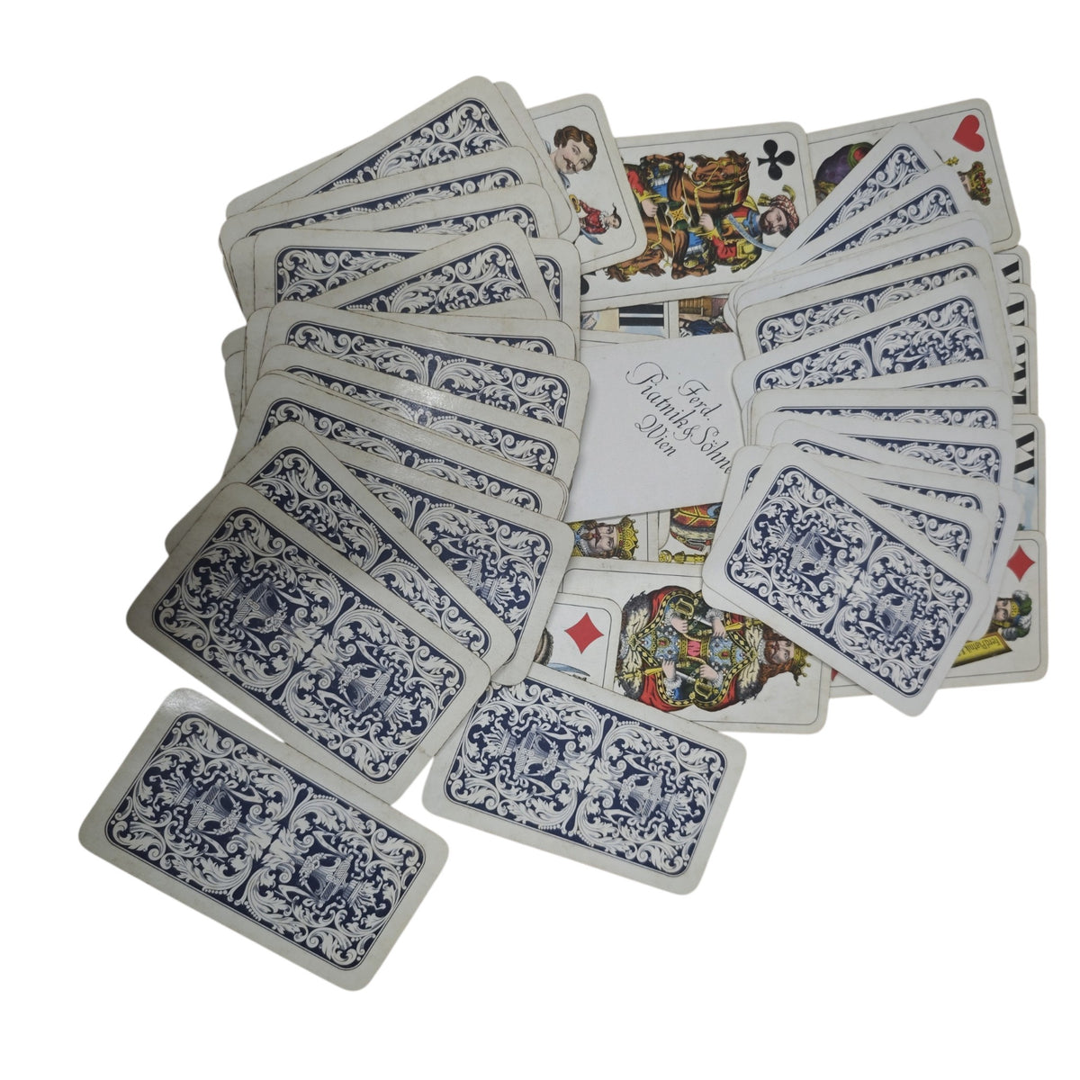 Tarock-Spielkartenset der Wiener Spielkartenfabrik Ferd. Piatnik & Söhne Wien 54 karten