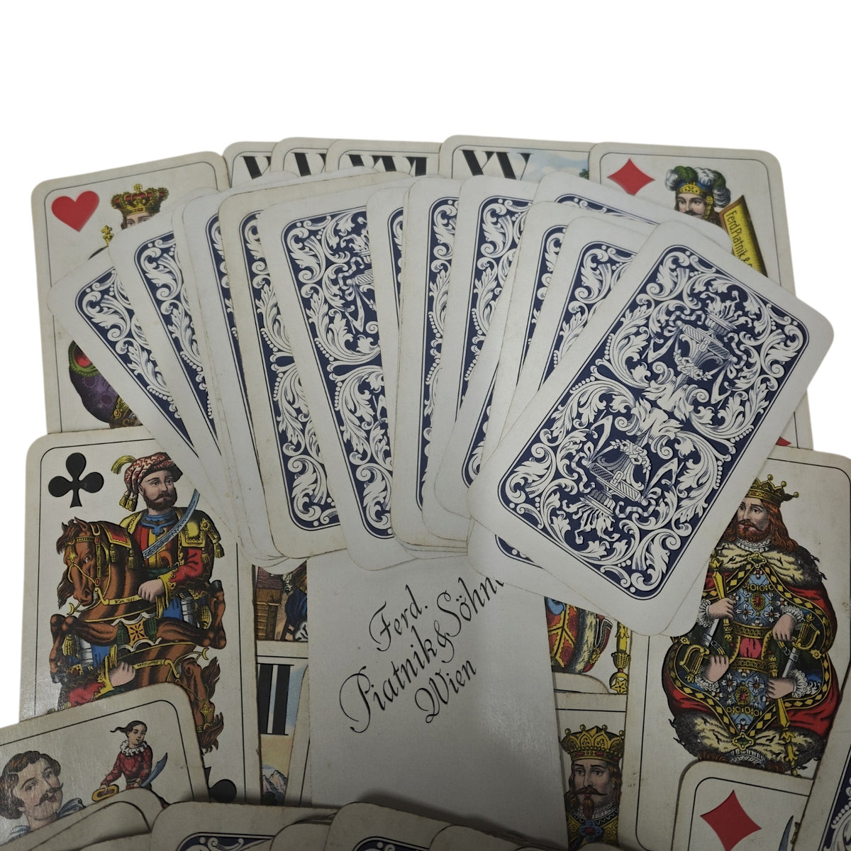 Tarock-Spielkartenset der Wiener Spielkartenfabrik Ferd. Piatnik & Söhne Wien 54 karten