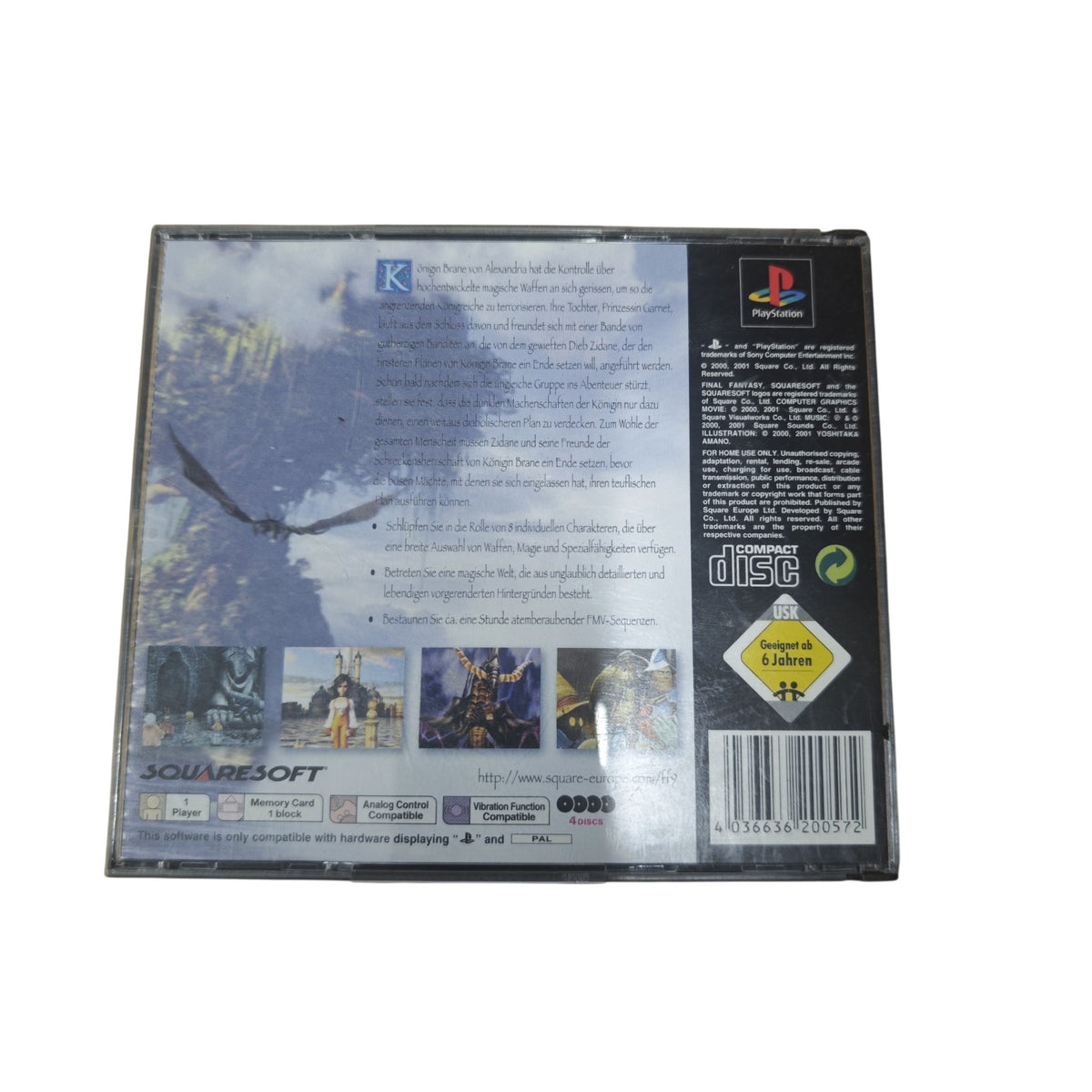 Final Fantasy IX für die Sony PlayStation 1 in der PAL-Version